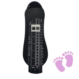 1 Pc Foot Measure For Children Uk, Kids Foot Measure Uk, Foot Measure Uk, Size Measuring Tool For Children, Accurate Foot Length Measurement For Shoe Fitting, Easy-To-Use Foot Measuring Gauge(Black)