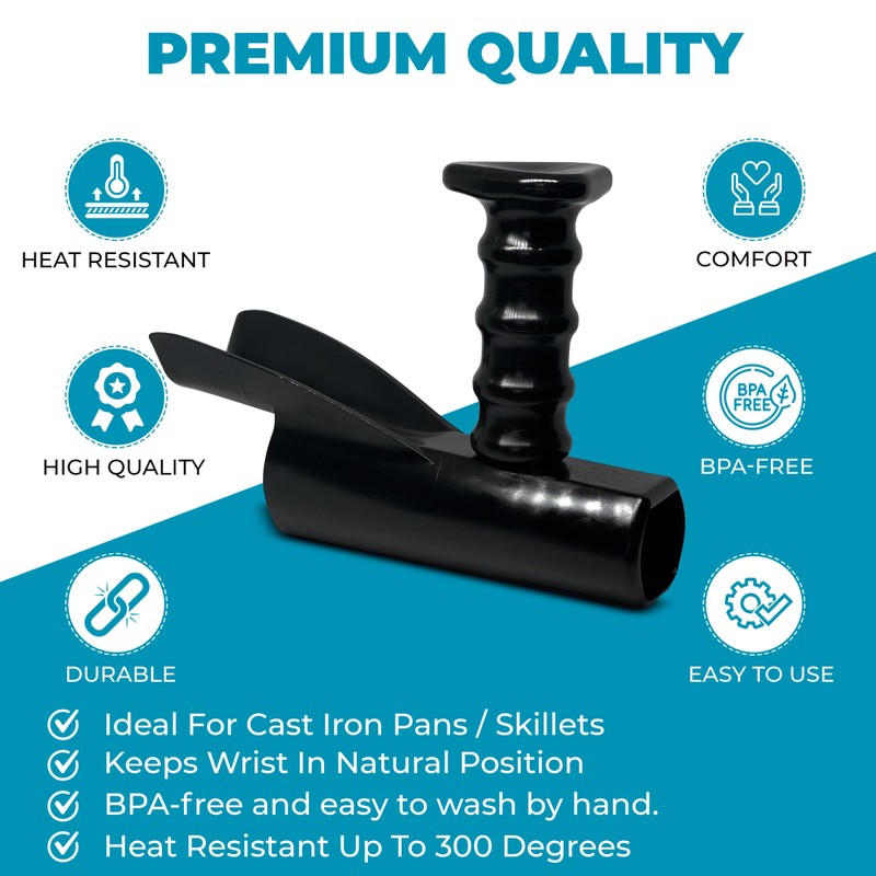 Pan Buddy™- Vertical Attachment for Pan Handle- Adds Leverage and