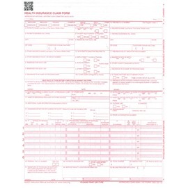 New CMS 1500 Medical Claim Forms, HCFA, Approved (Version 02/12) - 1500 Sheets