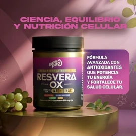 Resveratrol 500 mg Puro  NAD y NAC  Suplemento Antienvejecimiento y Energía Celular  Con Té Verde, Niacina y Trans-Resveratrol  Antioxidante para