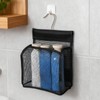 Xelsluthe MesMesh Shower Caddy Hanging Organizer With Hooks, PVC Bathroom