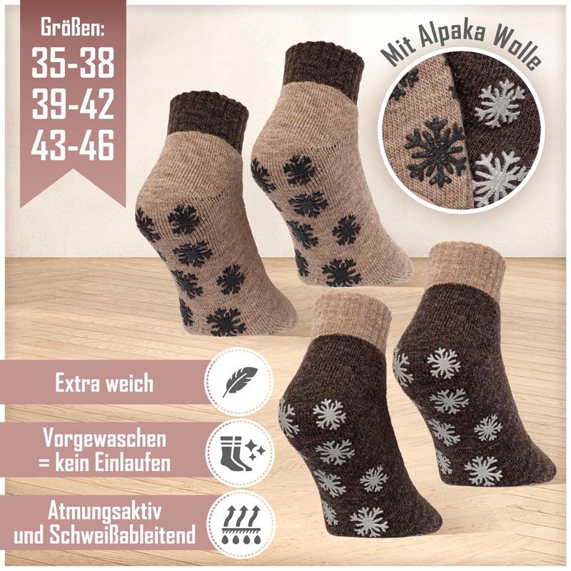 MOUNTREX® Alpaca socks, wool socks for men and women, winter