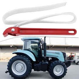 VGOL 1Pc 12 inches Strap Wrench Anti-Sliding Wrench Adjustable Pipe Wrench Suitable for Transporting Cars Tractors Oil Filters Rubber Joints