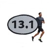 26.2 Marathon Running Patch |Hook & Loop Patch Full Embroidery