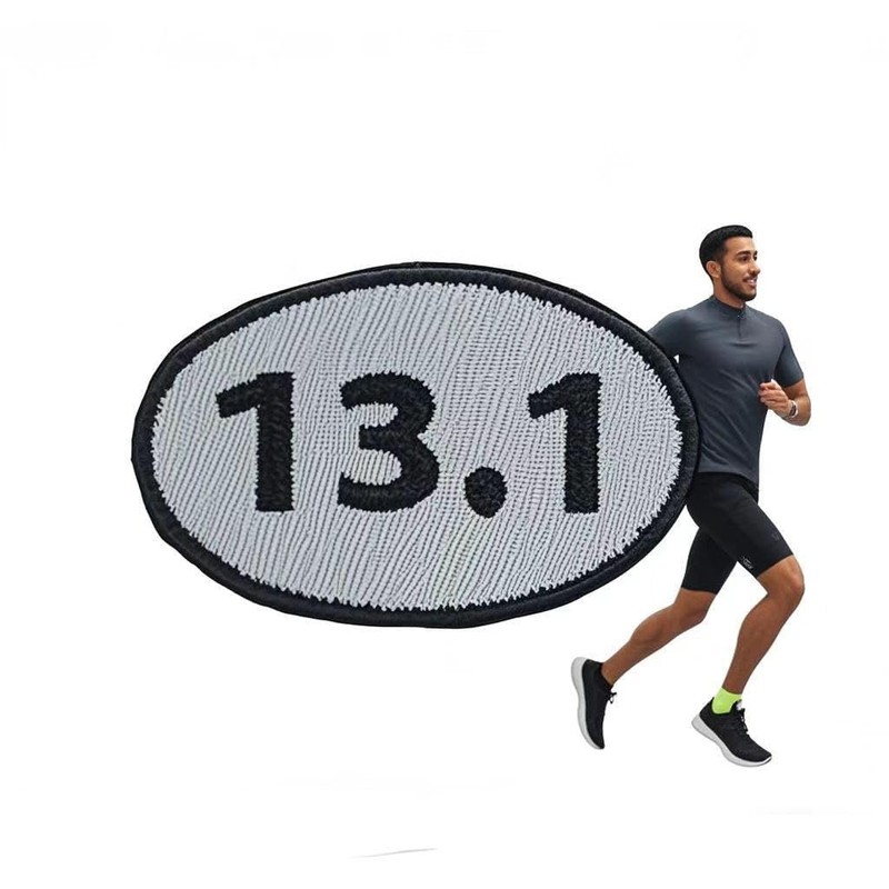 26.2 Marathon Running Patch |Hook & Loop Patch Full Embroidery
