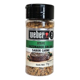 Sazonador de Carne Sin Sal Weber Sabor Carne 71 Gr