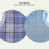 AIITLE Breathable Rabbit Harness and Leash Set - Plaid Pattern