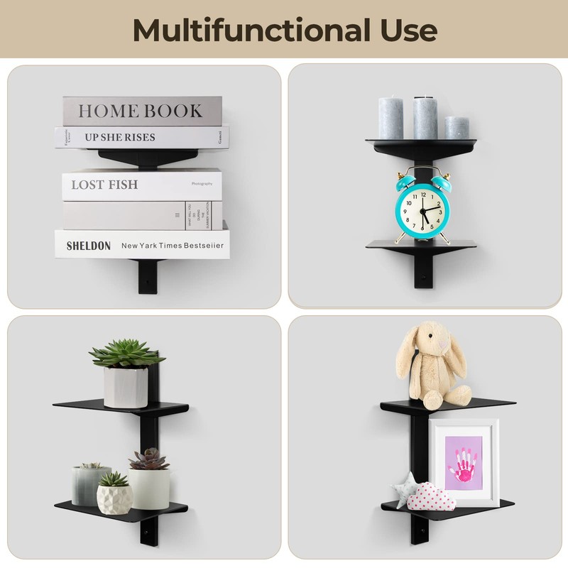 ART-GIFTREE Floating Book Shelves for Wall, 8 Tier Invisible Floating