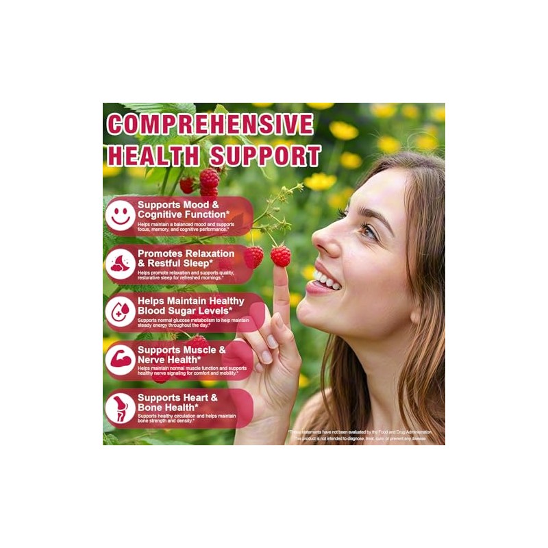 Magnesium Glycinate 3-in-1 Gummies with Added Vitamins & Coenzyme, Daily
