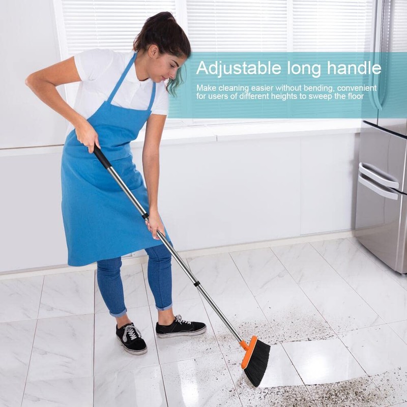 FGY Long Handle Broom and Dustpan Set 53" Broom with