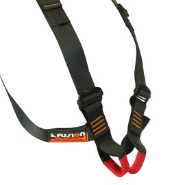Fusion Climb Stika Chest Rescue Zipline Harness 23kN S Black,One Size,CH-200-S