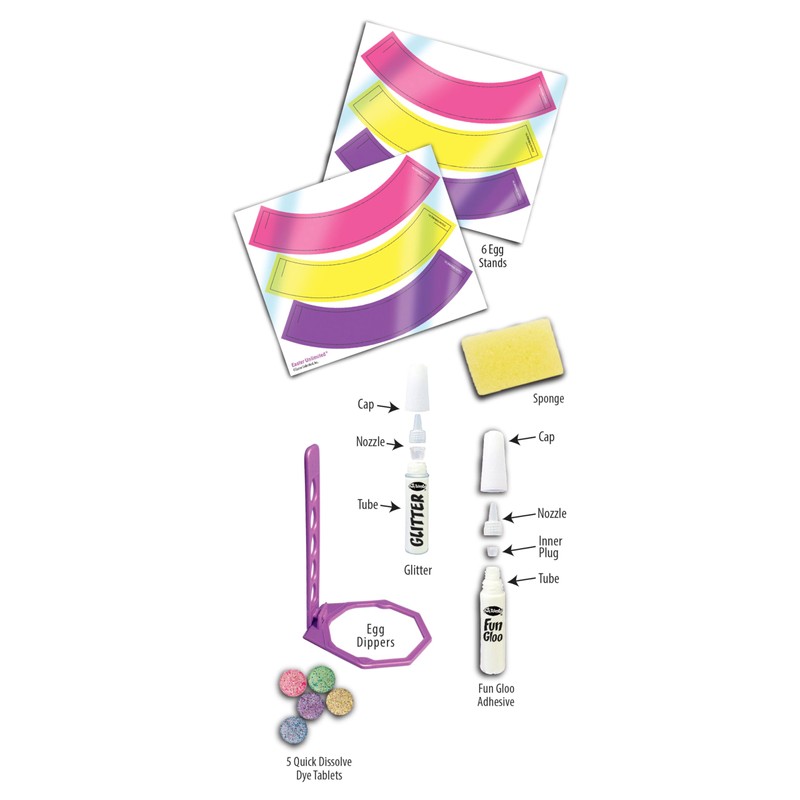 Easter Unlimited Glitter Egg Decorating Kit