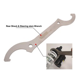 Universal Motorcycle Rear Shock Wrench & Steering Stem Wrench Spring Shock Adjustment Tool For SX SXF YZ YZF WRF CRF KX KXF RM RMZ DRZ 125-530 R50mm R54mm