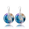 Creative round earrings hanging; holiday gifts surprise for women (bowl)