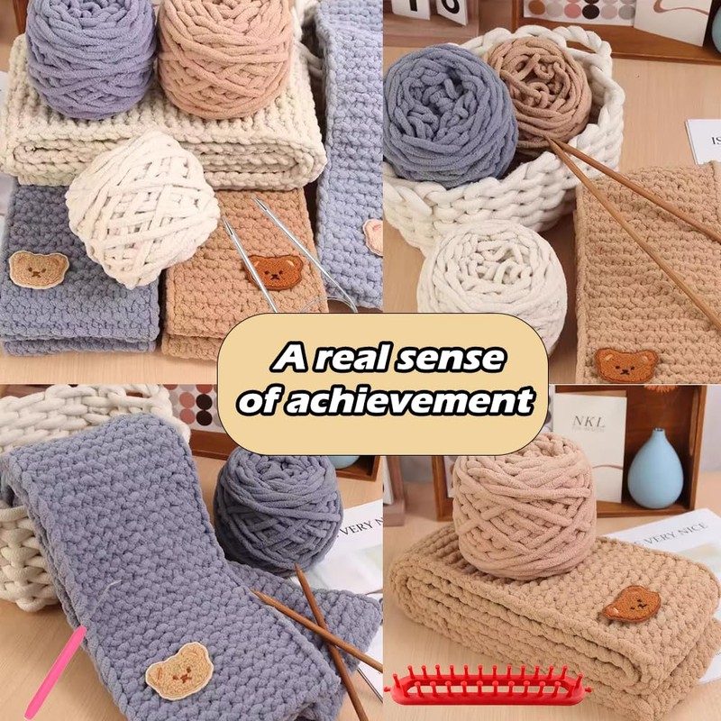 Novelchet Knitting Loom Kit for Beginners with Step by Step