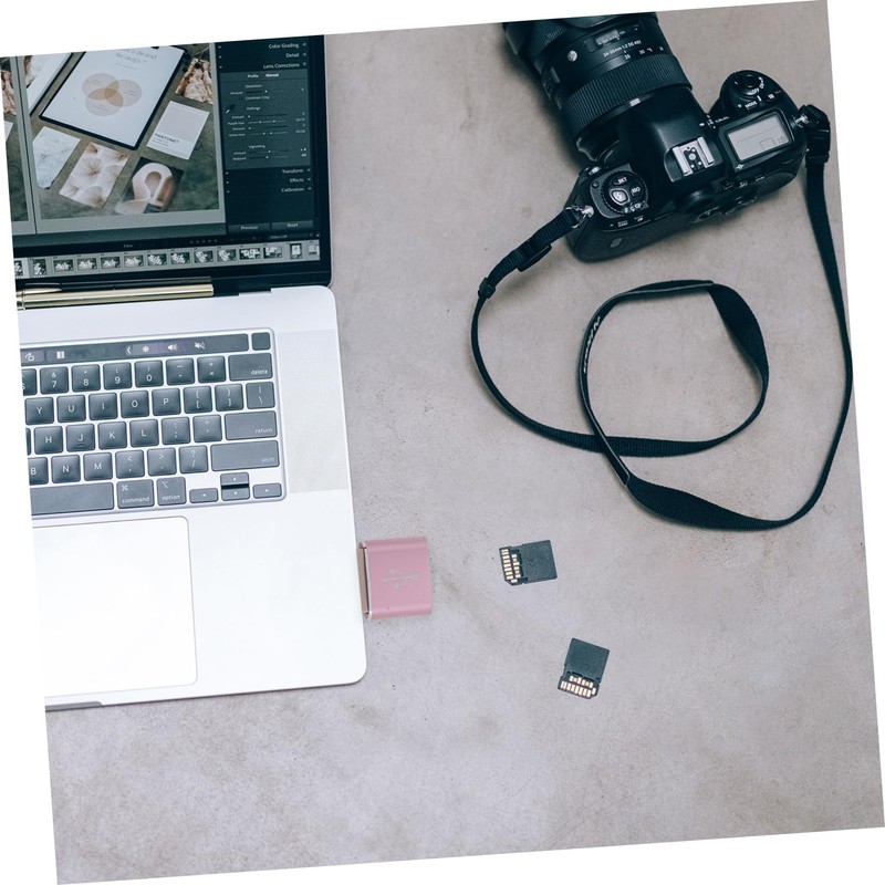 CHILDWEET Card Reader Micro USB Adapter 2-in-1 Charging Reading Compact