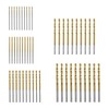 Tsnamay 50Pcs/Set High Speed Steel HSS Titanium Coated Twist Bits