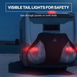 TeamObsidian Bike Cover - Outdoor Storage, Bicycle Transportation or Travel - Waterproof eBike Protection - For 1 to 3 Bikes - Heavy Duty Ripstop 600D Oxford Material - Transparent