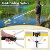 IRONMAX Lake Rake, 36’’ Folding Aluminum Aquatic Weed Rake Weed
