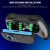 FUNDIARY Black Grip Case Compatible with Switch 2 Joycon, [Anti-Slip