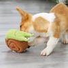 Snail Squeaky Dog Toys Polyester Teething Puzzle Interactive Puppy Chew
