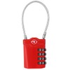 ZHEGE TSA Lock 4 Digit Combination Code, Suitcase Lock (Red)