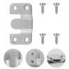 Bojueshaw 4pcs Flush Concealed Mount Brackets,Picture Hanging Z Clip Bracket,Interlocking
