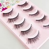 Kagonekodo False Eyelashes, 5 Pairs (Black, 5 Pairs Medium Curl,