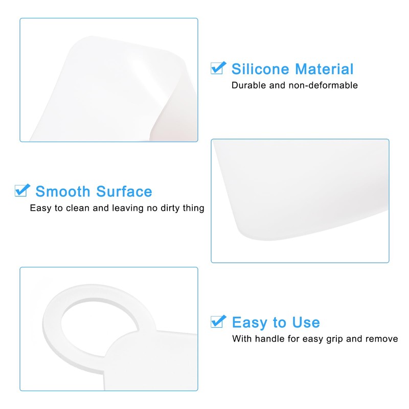 uxcell Silicone Tub Stopper Floor Drain Cover, 8 x 8inch