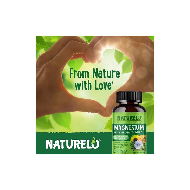 Magnesio Glicinato Quelado 200 mg Magnesium Glycinate Chelate Supplement, 240