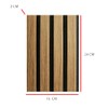 DecorAndDecor Acoustic Slat Wood Wall Panel and Ceiling Panelling Decorative