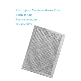 Amazinpure 2-Pack 5230W1A012C wb06x10309 microwave grease filter compatible with GE WB06X10359 WB06X10654 LG 5230W1A012A 5230W1A012B 5230W1A01B Frigidaire 5304464105 5304478913 Kenmore 910457