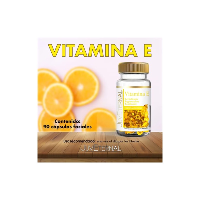 Juveternal |Cápsulas Faciales Vitamina E | 2x1 |90 cáps c/u|Revitaliza