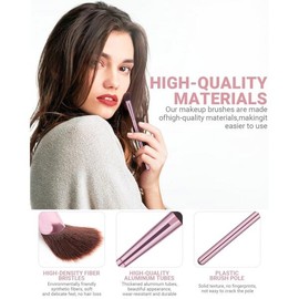 코이크로우 8PCS 메이크업 브러시 세트 프리미엄 로우 아이섀도우 앵글 3PC 프로페셔널 Coicrow 8PCS Makeup Brush Set Premium Low Eyeshadow Angle 3PC Professional