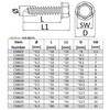 AERZETIX - C58622 - Set of 25 Self Tapping Metal