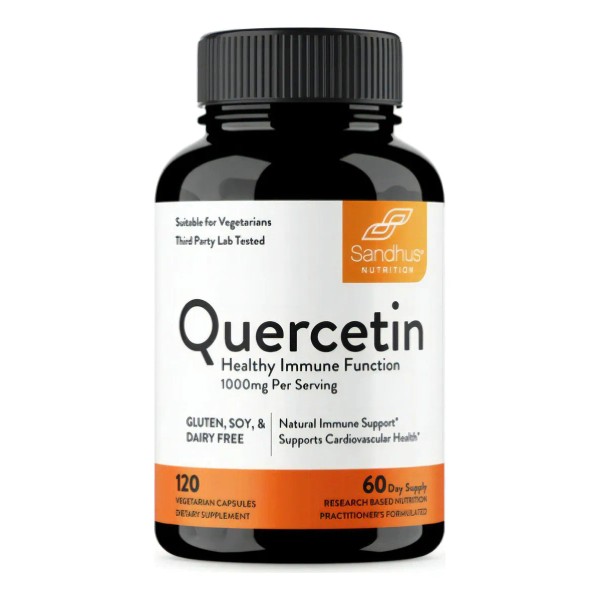 Sandhus Quercetin Quercetina Apoyo Inmunologico 120 Caps Sabor Sin Sabor
