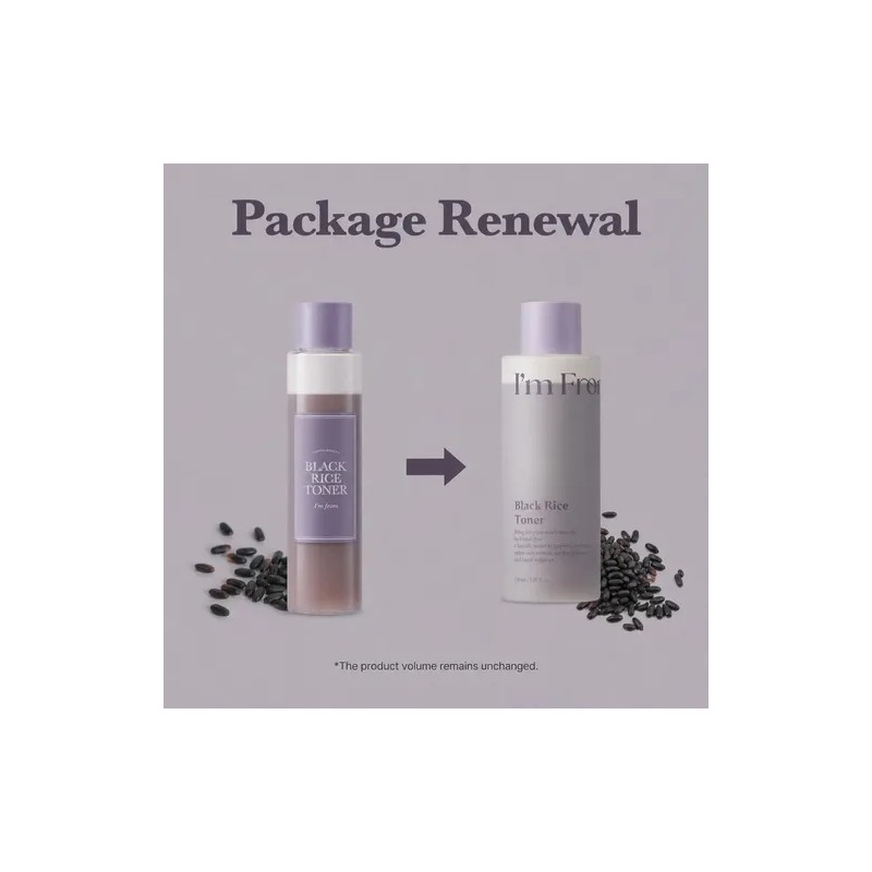 I'm From Black Rice Toner 150ml - Tónico Facial Antioxidante