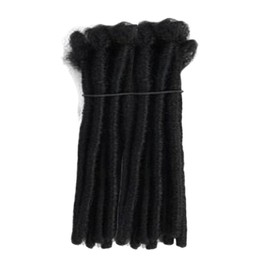 12 in Dreadlock Crochet Hair Extensions 30 Strands Handmade Soft Black Dreads Extensions for Men Women Kids Dreadlock Extensions Can be Curly and Dyed