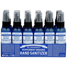 DR. Bronner DR BRONNER'S Organic Hand Sanitizer Peppermint 59ml **** 12 Pack****