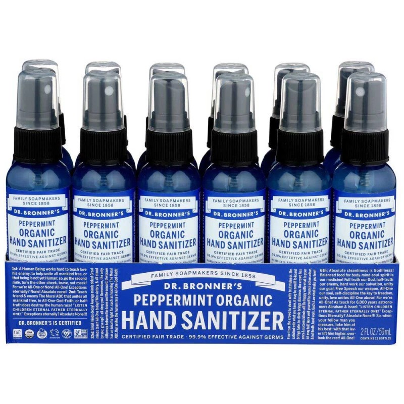 DR. Bronner DR BRONNER'S Organic Hand Sanitizer Peppermint 59ml ****