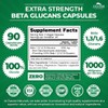 Zazzee Extra Strength 1,3/1,6 Beta Glucans, 1000 mg, 100% Concentrated,