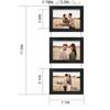 Rexllon 4x6 Wall Hanging Picture Frames Collage with 3 Opening