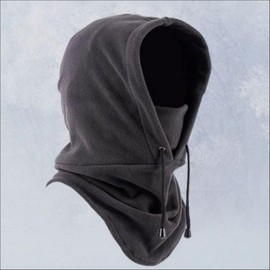 Thermal Fleece-lined Neck Warmer Winter Riding Hood Balaclava Fleece Khaki/ONE