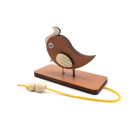 ZIJANG Door Bell, Woodpeckers Door Knockers, Doorbells & Doorbells Made of Wood for Nursery Doors to Protect Children's Privacy