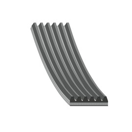 febi bilstein 28920 Auxiliary Belt, pack of one, Black