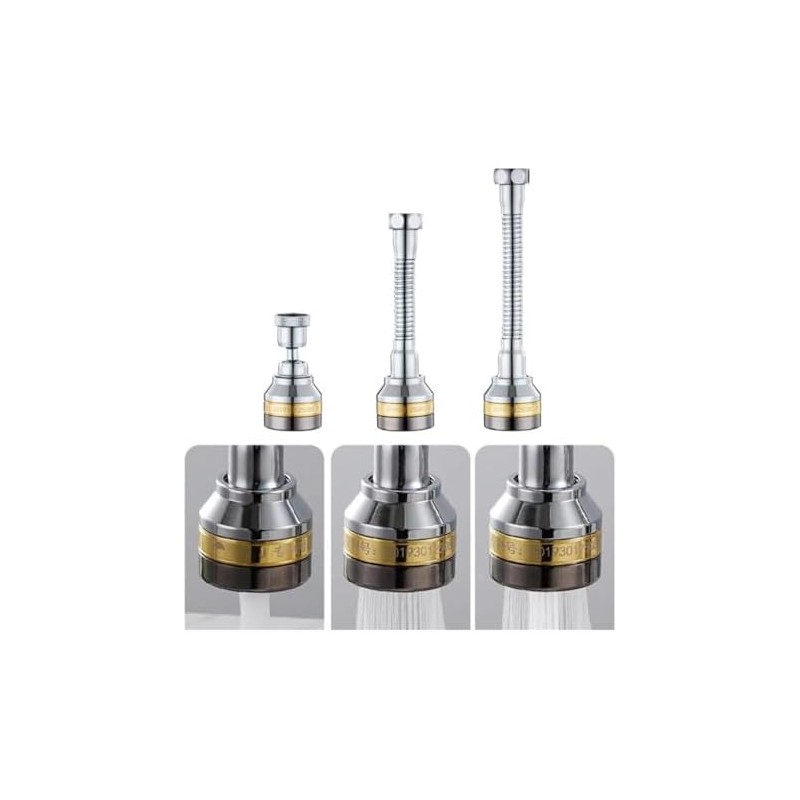 Extensor de aireador de grifo de cocina de latón ajustable