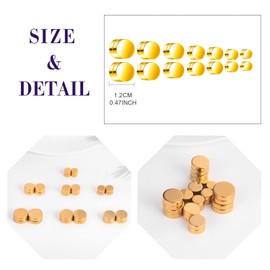 feilok Stainless Steel Earrings for Men Women Earrings Set for Women Men Flat Back Earrings Fake Plugs