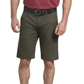Dickies Men's Tough MAX Duck Carpenter Short, Stonewashed Moss, 36