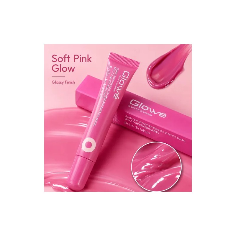 Labial Líquido Glowe Brillo Natural Textura Ligera 10ml