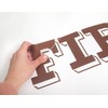 First Year Down Rugby Theme Birthday Party Backdrop Sticker, Baby's